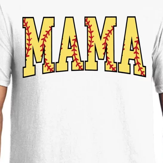 Mothers Day Gift For Softball Mama Pajama Set