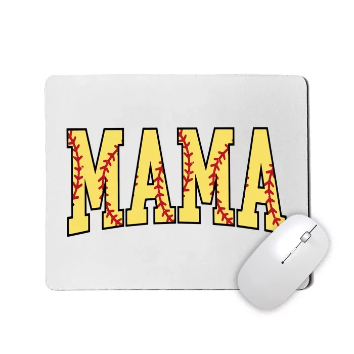 Mothers Day Gift For Softball Mama Mousepad