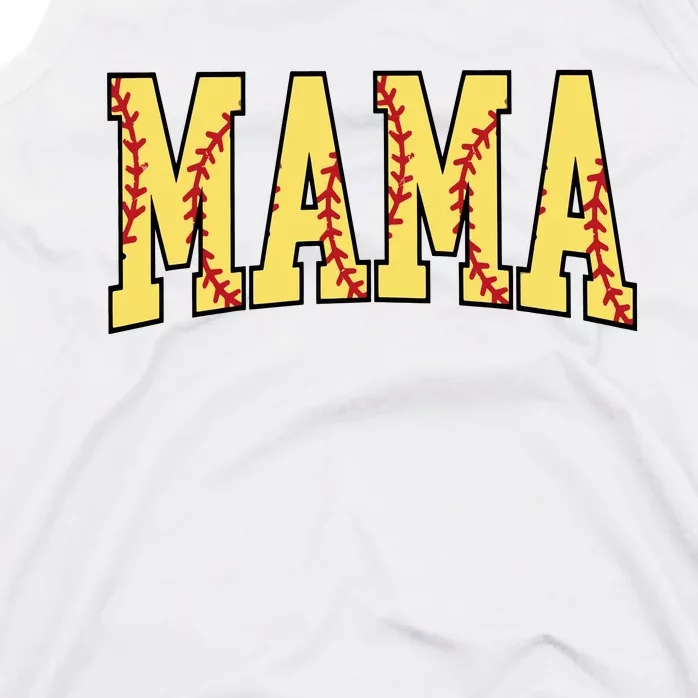 Mothers Day Gift For Softball Mama Tank Top