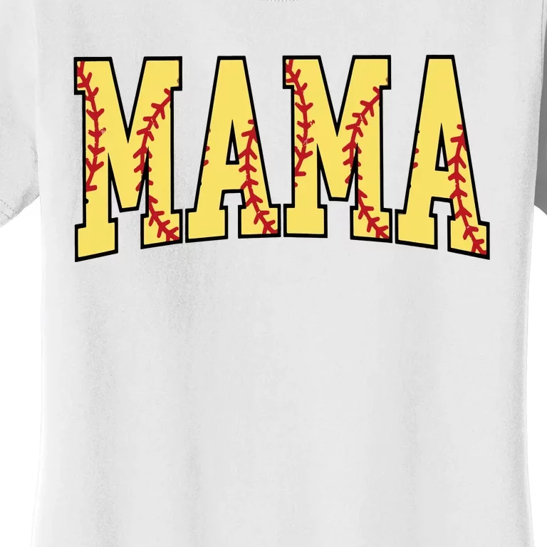 Mothers Day Gift For Softball Mama Women's T-Shirt