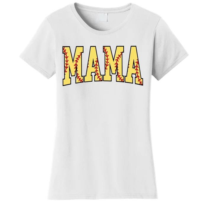 Mothers Day Gift For Softball Mama Women's T-Shirt