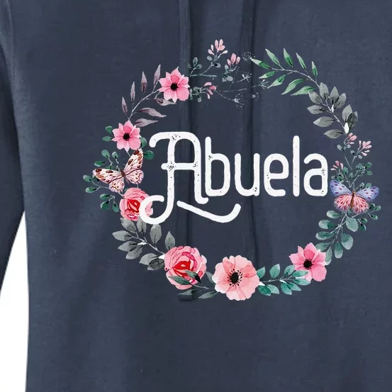 Mother's Day Gift For Spanish Grandma Floral Abuela Women's Pullover Hoodie