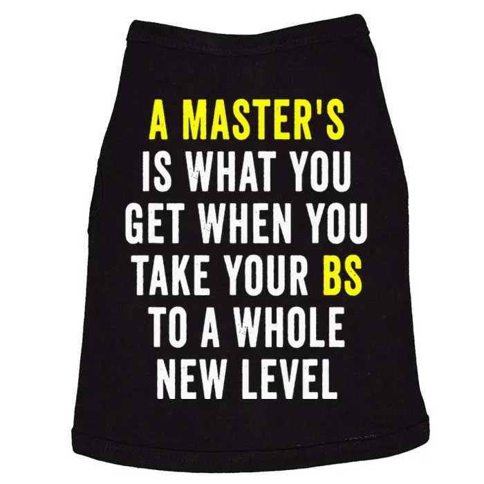 Masters Degree Graduation Doggie Tank