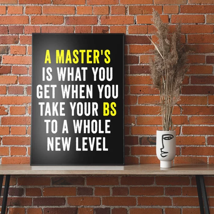 Masters Degree Graduation Poster