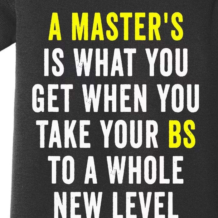 Masters Degree Graduation Baby Bodysuit