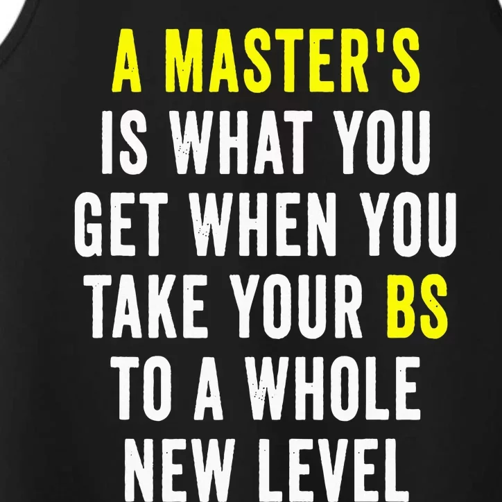 Masters Degree Graduation Performance Tank