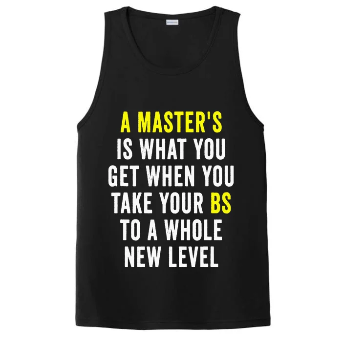 Masters Degree Graduation Performance Tank