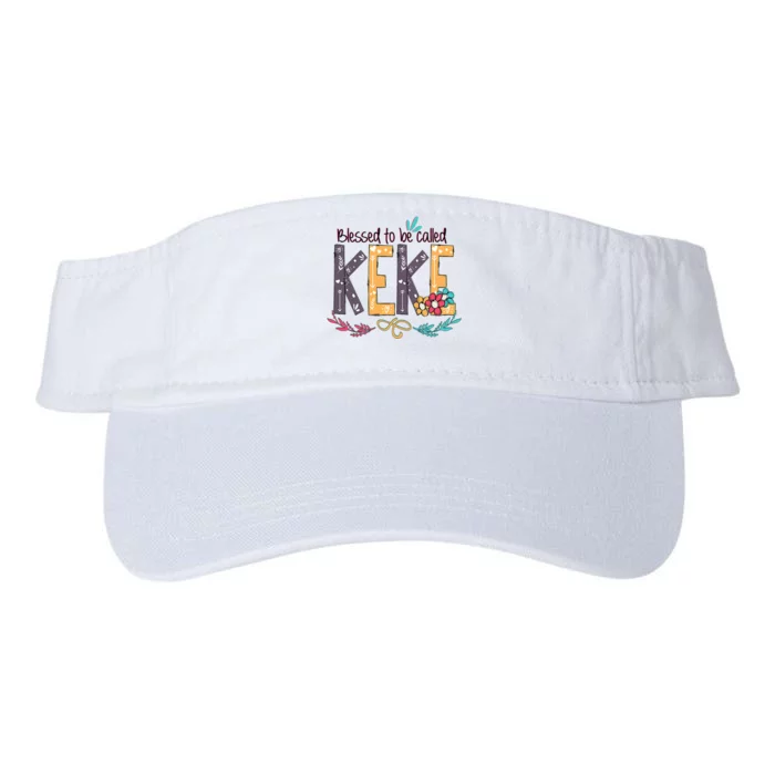 MotherS Day Gift Blessed To Be Called Keke Valucap Bio-Washed Visor