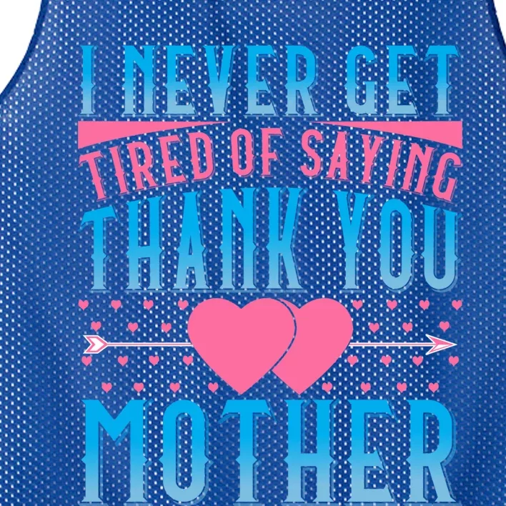 Mothers Day Graphic With Sayings Mom Daughter Son Thank You Gift Mesh Reversible Basketball Jersey Tank