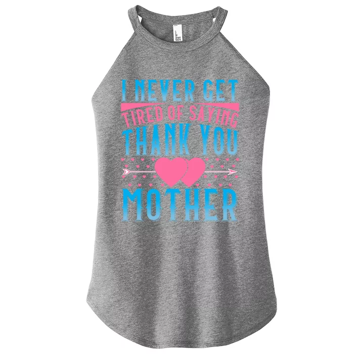 Mothers Day Graphic With Sayings Mom Daughter Son Thank You Gift Women’s Perfect Tri Rocker Tank