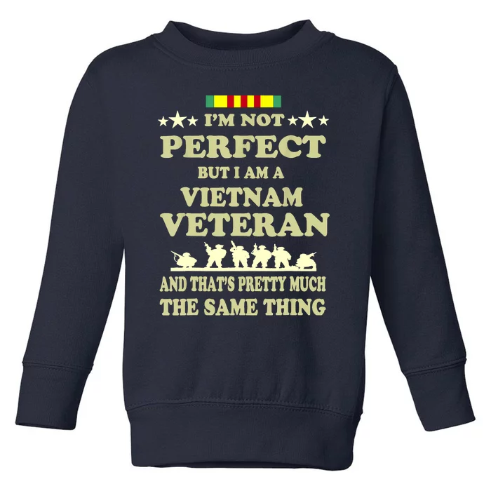 Memorial Day Gift Veteran's Day Vietnam Veteran Toddler Sweatshirt