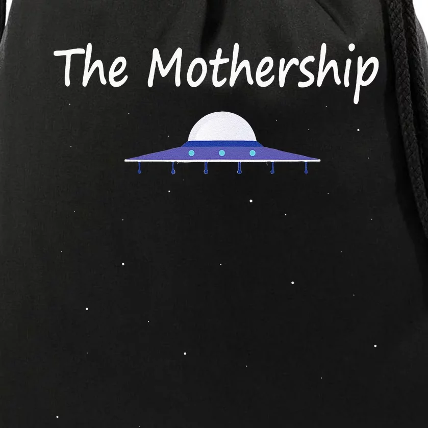 Mothers Day Gift New Moms Mothership Sci Fi Aliens Drawstring Bag