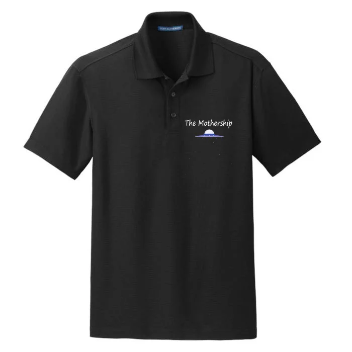 Mothers Day Gift New Moms Mothership Sci Fi Aliens Dry Zone Grid Performance Polo