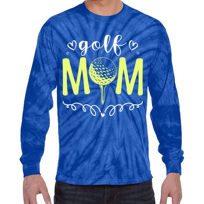 Mother's Day Golf Mom Golfing Moms Golf Moms Gift Tie-Dye Long Sleeve Shirt