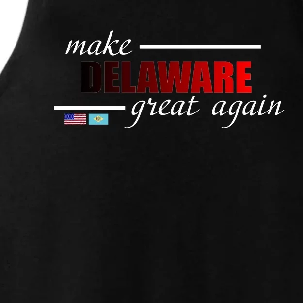 Make Delaware Great Again Ladies Tri-Blend Wicking Tank