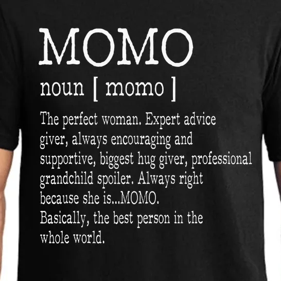 Momo Definition Grandma Mother Day Pajama Set