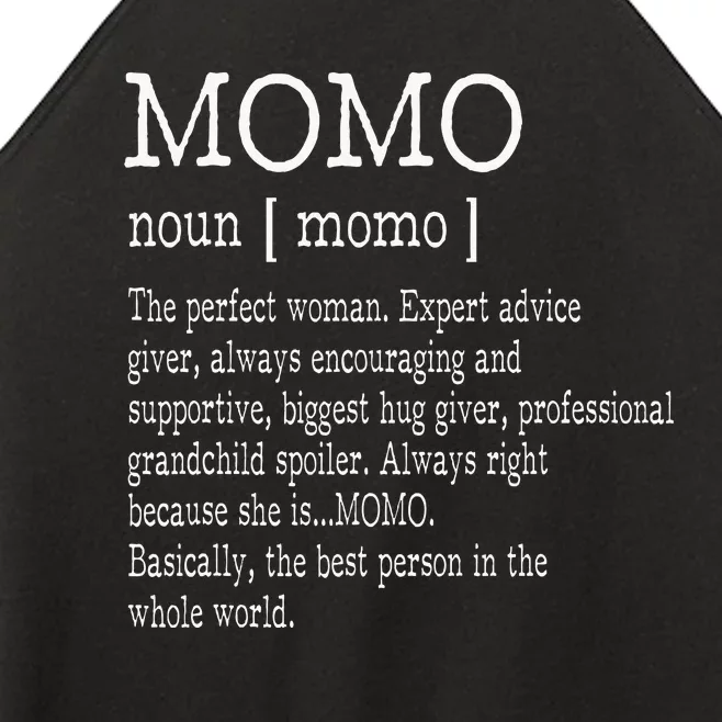 Momo Definition Grandma Mother Day Women’s Perfect Tri Rocker Tank