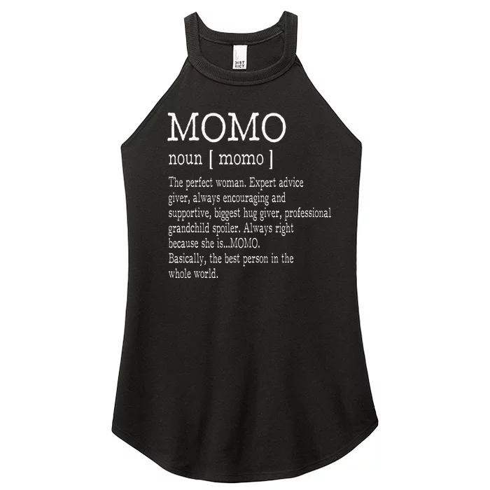 Momo Definition Grandma Mother Day Women’s Perfect Tri Rocker Tank