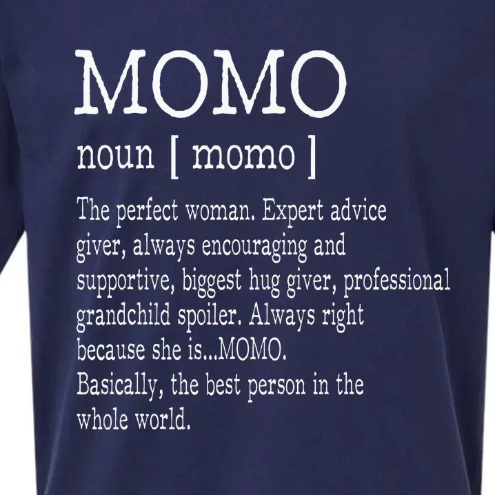 Momo Definition Grandma Mother Day Sueded Cloud Jersey T-Shirt