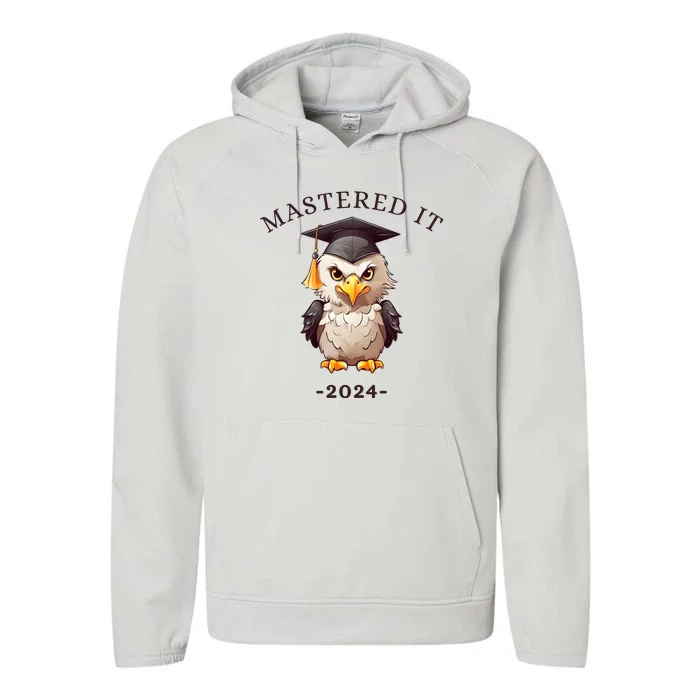 Masters Degree Graduation 2024 Mastered It Performance Fleece Hoodie