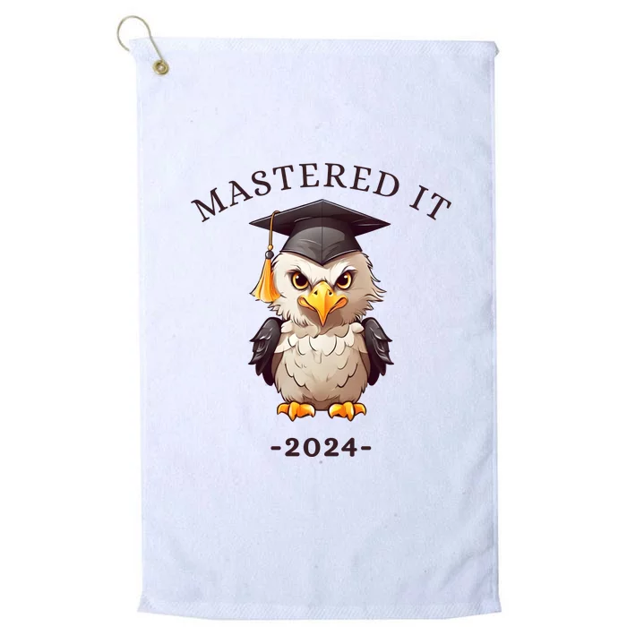 Masters Degree Graduation 2024 Mastered It Platinum Collection Golf Towel