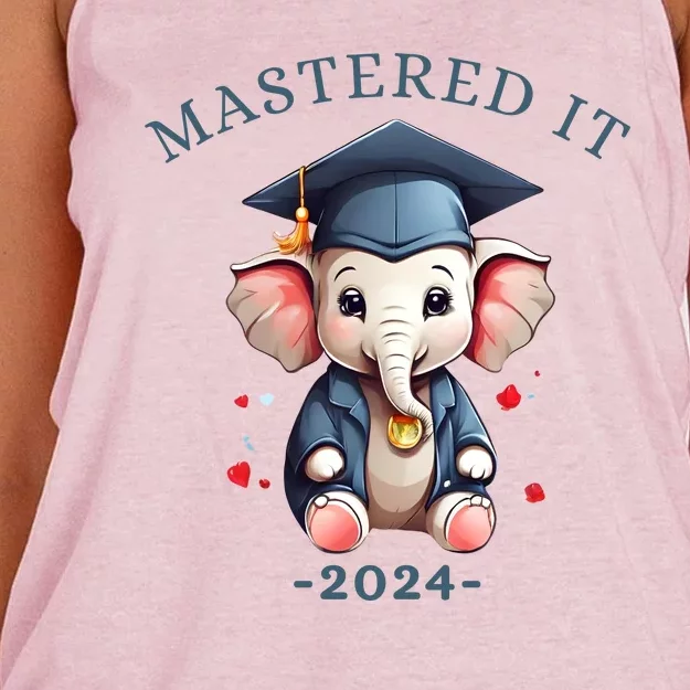 Masters Degree Graduation 2024 Mastered It Women's Knotted Racerback Tank