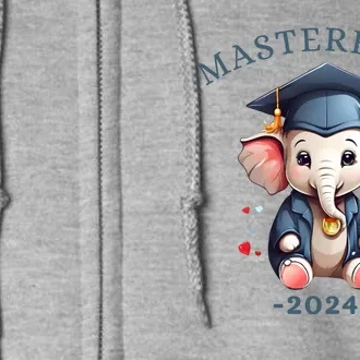 Masters Degree Graduation 2024 Mastered It Full Zip Hoodie