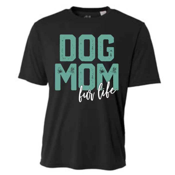 Mother's Day Gift Dog Mom Fur Life Mommy Gift Cooling Performance Crew T-Shirt