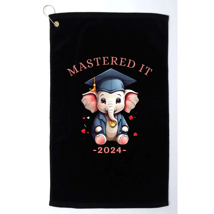 Masters Degree Graduation 2024 Mastered It Platinum Collection Golf Towel