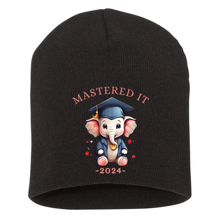 Masters Degree Graduation 2024 Mastered It Short Acrylic Beanie