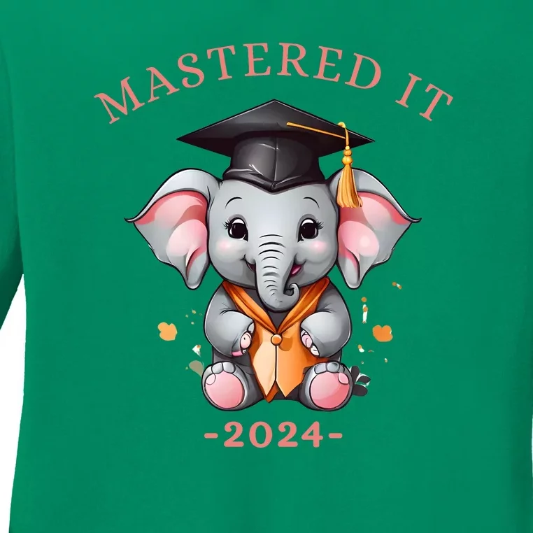 Masters Degree Graduation 2024 Mastered It Ladies Long Sleeve Shirt