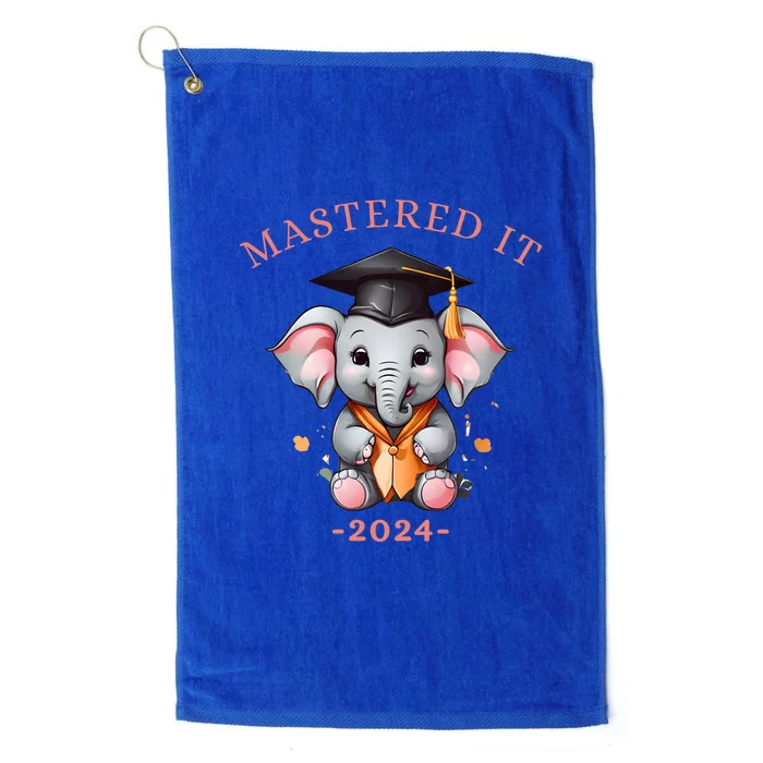 Masters Degree Graduation 2024 Mastered It Platinum Collection Golf Towel