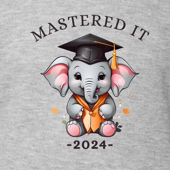 Masters Degree Graduation 2024 Mastered It Toddler Sweatshirt