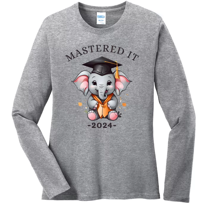 Masters Degree Graduation 2024 Mastered It Ladies Long Sleeve Shirt