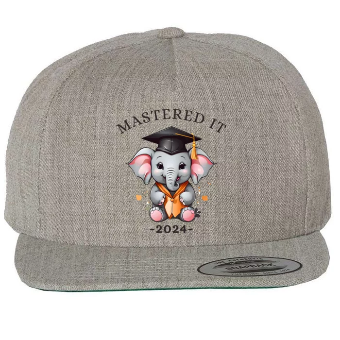 Masters Degree Graduation 2024 Mastered It Wool Snapback Cap