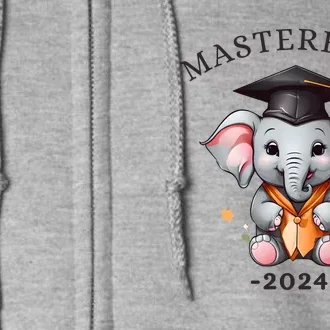 Masters Degree Graduation 2024 Mastered It Full Zip Hoodie