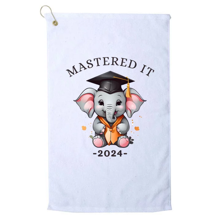 Masters Degree Graduation 2024 Mastered It Platinum Collection Golf Towel