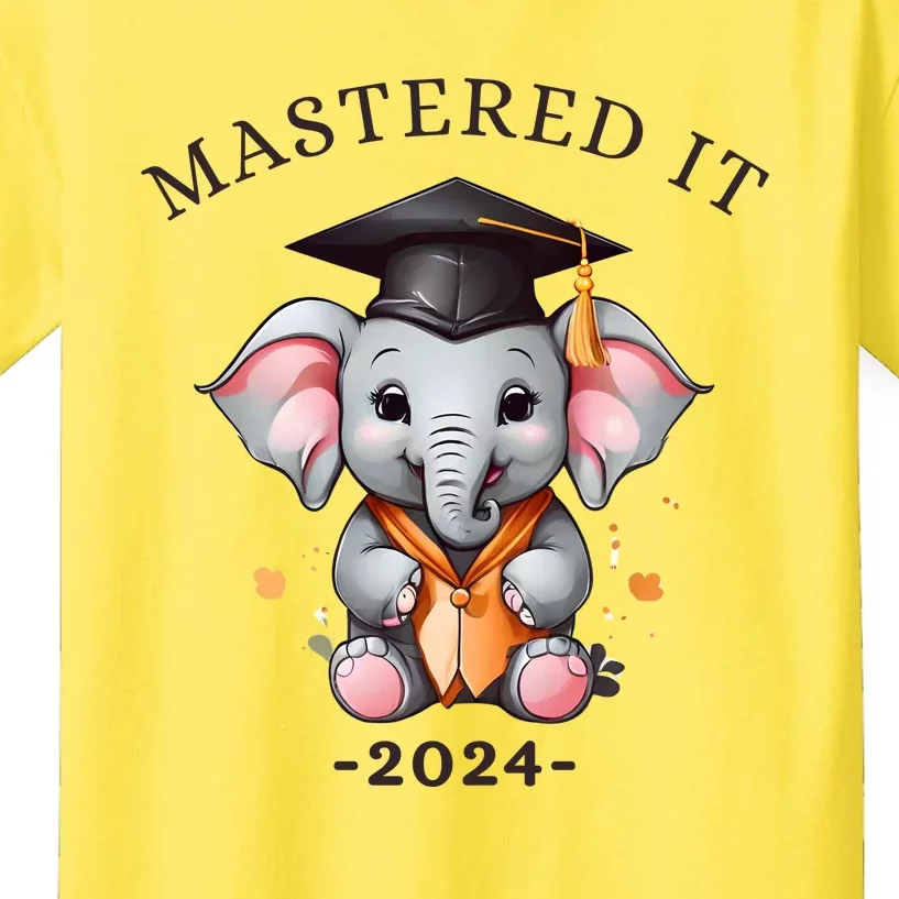 Masters Degree Graduation 2024 Mastered It Kids T-Shirt