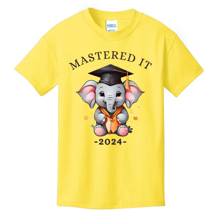 Masters Degree Graduation 2024 Mastered It Kids T-Shirt