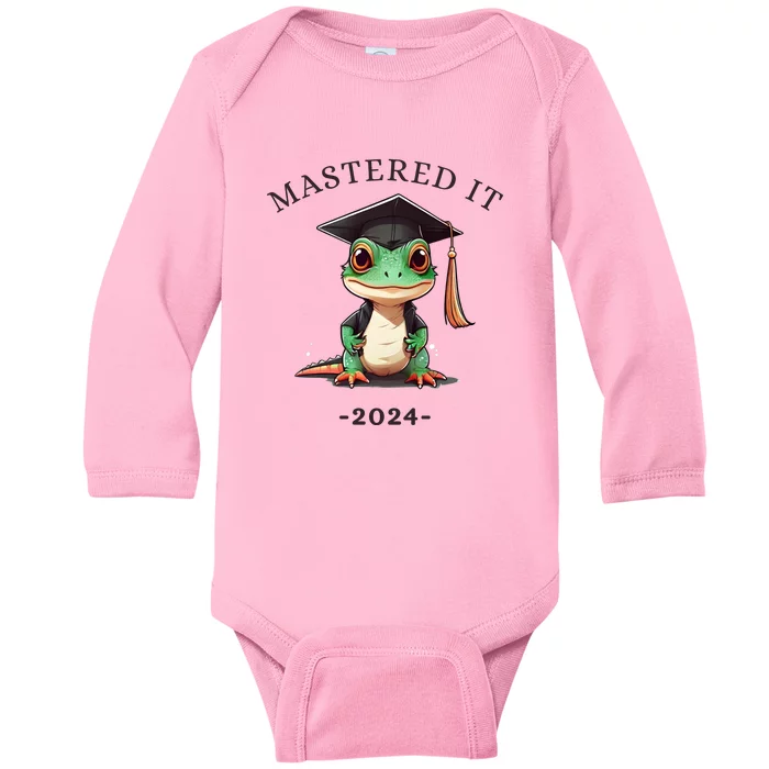 Masters Degree Graduation 2024 Mastered It Baby Long Sleeve Bodysuit