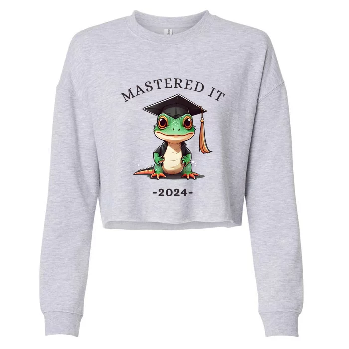 Masters Degree Graduation 2024 Mastered It Cropped Pullover Crew