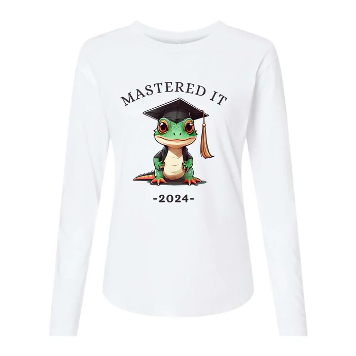 Masters Degree Graduation 2024 Mastered It Womens Cotton Relaxed Long Sleeve T-Shirt