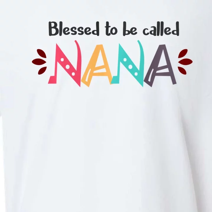 Mothers Day Gift Blessed To Be Called Nana Sueded Cloud Jersey T-Shirt