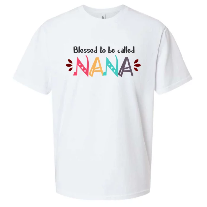 Mothers Day Gift Blessed To Be Called Nana Sueded Cloud Jersey T-Shirt