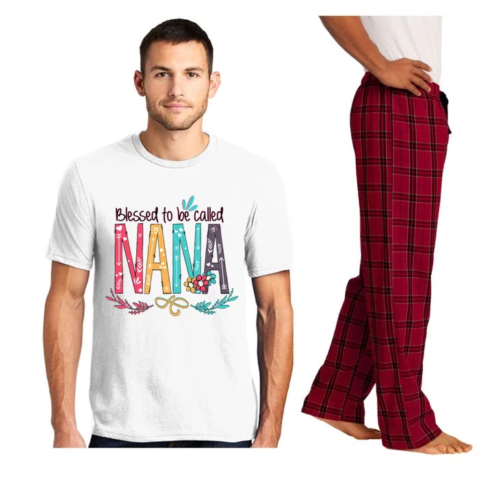 Mothers Day Gift Blessed To Be Called Nana Pajama Set