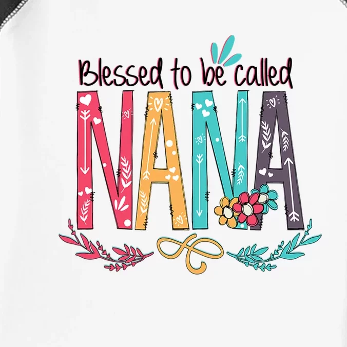 Mothers Day Gift Blessed To Be Called Nana Infant Baby Jersey Bodysuit