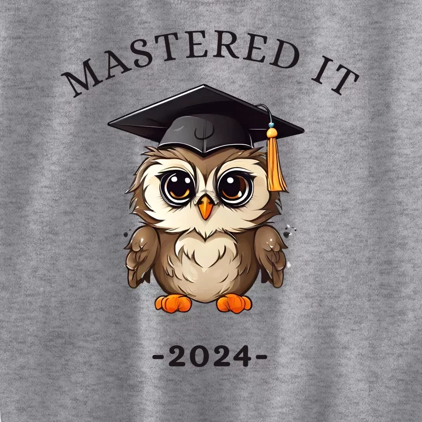 Masters Degree Graduation 2024 Mastered It Kids Sweatshirt