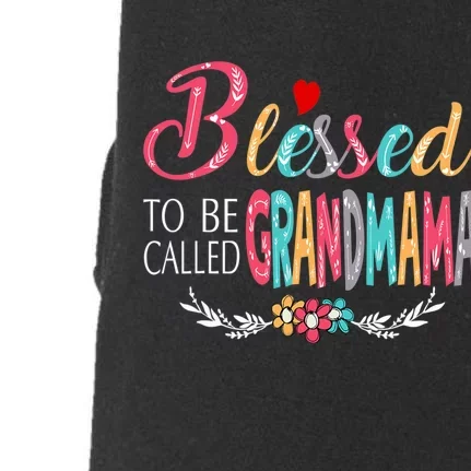 Mothers Day Gift Blessed To Be Called Grandmama Doggie 3-End Fleece Hoodie