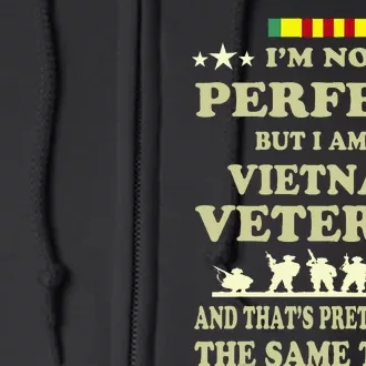 Memorial Day Gift VeteranS Day Vietnam Veteran Full Zip Hoodie