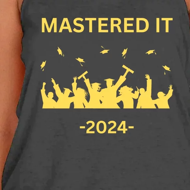 Masters Degree Graduation 2024 Mastered It Women's Knotted Racerback Tank